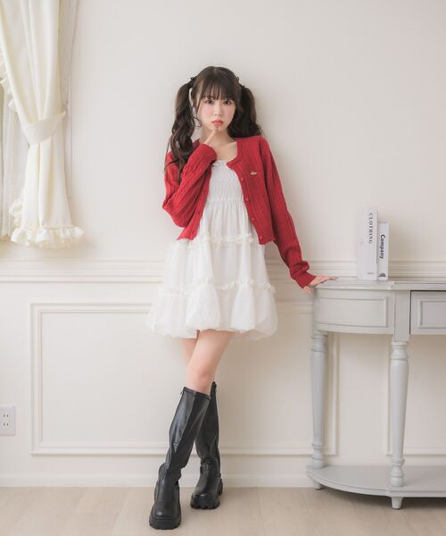 セール】シャーリングバルーンOP（ワンピース）｜ems excite（エムズ