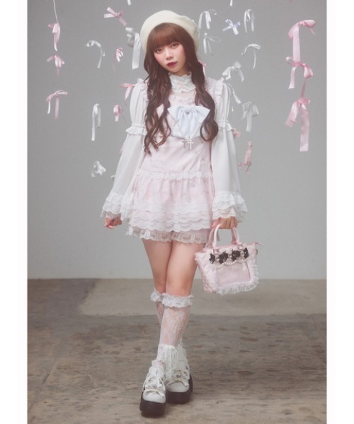Ank Rouge（アンクルージュ）の「おリボンベレー（ハンチング/ベレー帽・レディース・ホワイト/ブラック・フリー）」の10枚目の写真