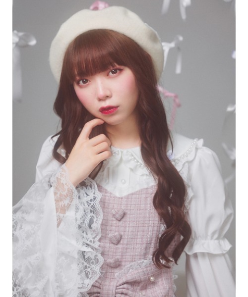 Ank Rouge（アンクルージュ）の「おリボンベレー（ハンチング/ベレー帽・レディース・ホワイト/ブラック・フリー）」の16枚目の写真