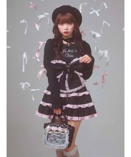 Ank Rouge（アンクルージュ）の「おリボンベレー（ハンチング/ベレー帽・レディース・ホワイト/ブラック・フリー）」の17枚目の写真