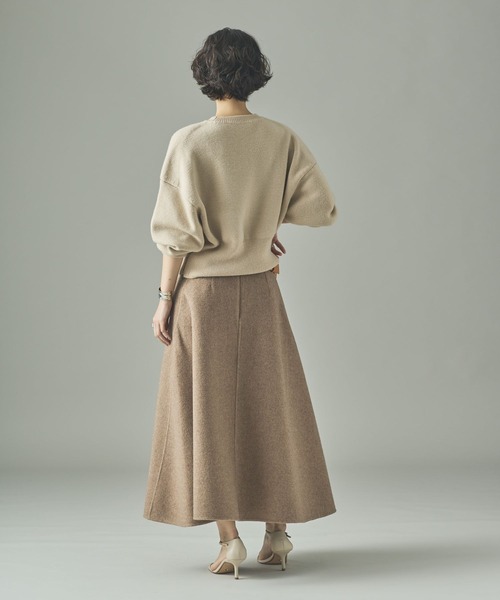 Curensology（カレンソロジー）の「Curensology(カレンソロジー)/＜C.S.G＞ウールジップニットプルオーバー（ニット/セーター・レディース・ベージュ/カーキ/グレー・FREE）」の11枚目の写真