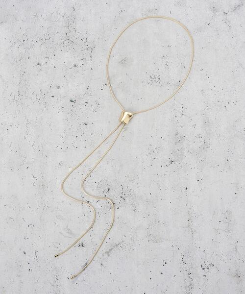 THE SHOP TK (ザ ショップ ティーケー )の「ループタイメタルネックレス(ネックレス・レディース・ゴールド/シルバー・00)」の1枚目の写真