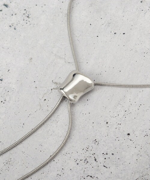 THE SHOP TK (ザ ショップ ティーケー )の「ループタイメタルネックレス(ネックレス・レディース・ゴールド/シルバー・00)」の6枚目の写真