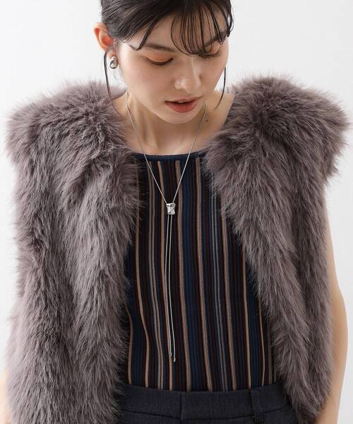 THE SHOP TK (ザ ショップ ティーケー )の「ループタイメタルネックレス(ネックレス・レディース・ゴールド/シルバー・00)」の3枚目の写真