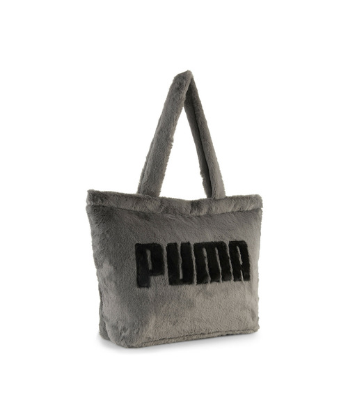 PUMA(プーマ)の「PUMA プーマ ウィメンズ UP FAUX ファー ショッパー 17L(トートバッグ・レディース・グレー系その他/ブラック・フリー)」の3枚目の写真