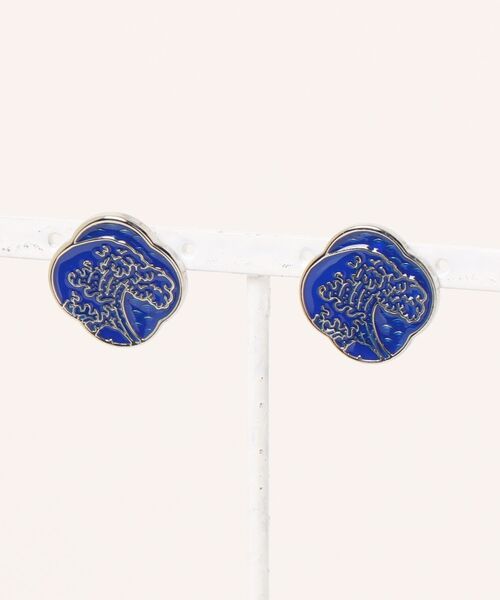 カヤ（カヤ）の「【カヤ】浮世色ピアス（ピアス（両耳用）・レディース・ブラック/ブルー/ピンク・FREE）」の2枚目の写真