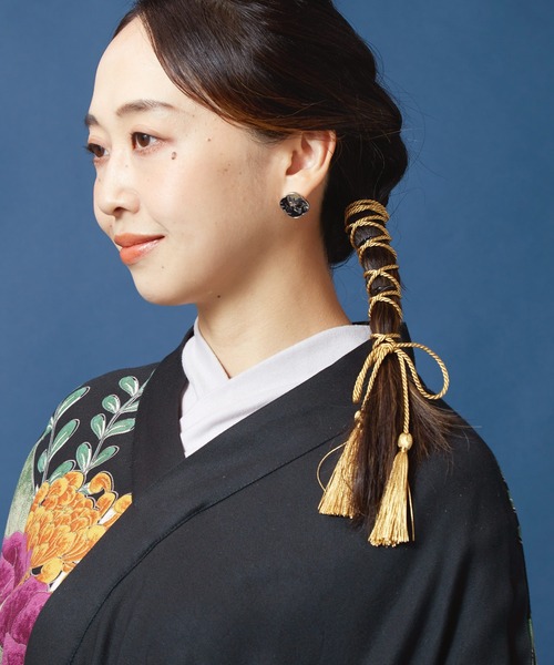 カヤ（カヤ）の「【カヤ】浮世色ピアス（ピアス（両耳用）・レディース・ブラック/ブルー/ピンク・FREE）」の7枚目の写真