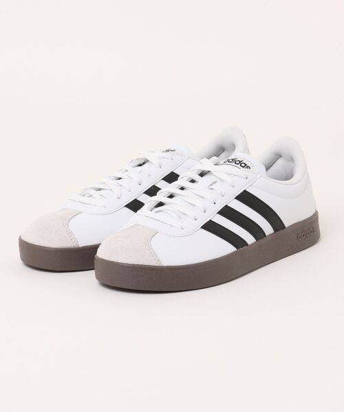 adidas(アディダス)の「《adidas》VL COURT BASE U(スニーカー・メンズ・ホワイト×ブラック/ブラック×ホワイト・28.0cm/27.5cm/27.0cm/26.5cm/26.0cm/25.5cm/22.5cm/23.0cm/23.5cm/24.0cm/24.5cm/25.0cm)」の1枚目の写真