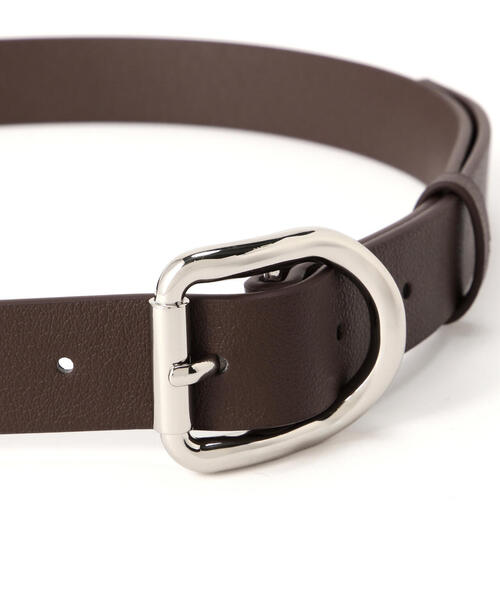 FREE'S MART（フリーズマート）の「ビッグＤバックルベルト（ベルト・レディース・ブラウン/ブラック・ﾌﾘ-）」の5枚目の写真
