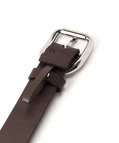 FREE'S MART（フリーズマート）の「ビッグＤバックルベルト（ベルト・レディース・ブラウン/ブラック・ﾌﾘ-）」の6枚目の写真