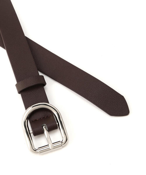 FREE'S MART（フリーズマート）の「ビッグＤバックルベルト（ベルト・レディース・ブラウン/ブラック・ﾌﾘ-）」の7枚目の写真