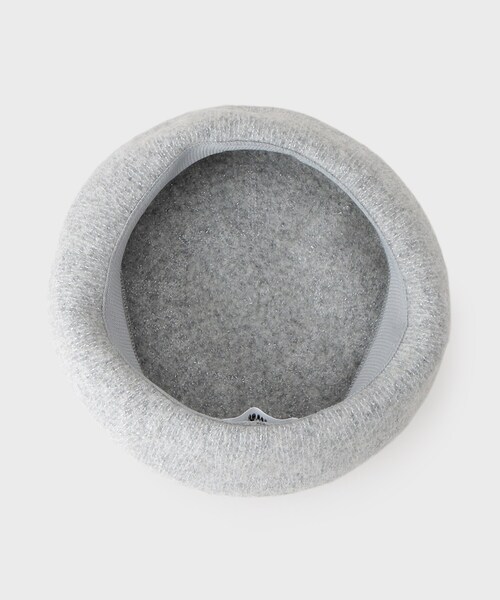 OPAQUE.CLIP(オペークドットクリップ)の「ラメ入りベレー帽(ハンチング/ベレー帽・レディース・ホワイト系3/グレー系・00)」の7枚目の写真