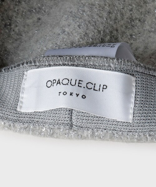 OPAQUE.CLIP(オペークドットクリップ)の「ラメ入りベレー帽(ハンチング/ベレー帽・レディース・ホワイト系3/グレー系・00)」の8枚目の写真
