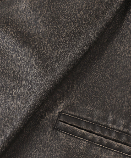 B.C STOCK（ベーセーストック）の「【PLANET OF EARTH】フェード加工 フェイクレザーブルゾン（ブルゾン・メンズ・ブラウン/ブラック・MEDIUM/LARGE）」の21枚目の写真