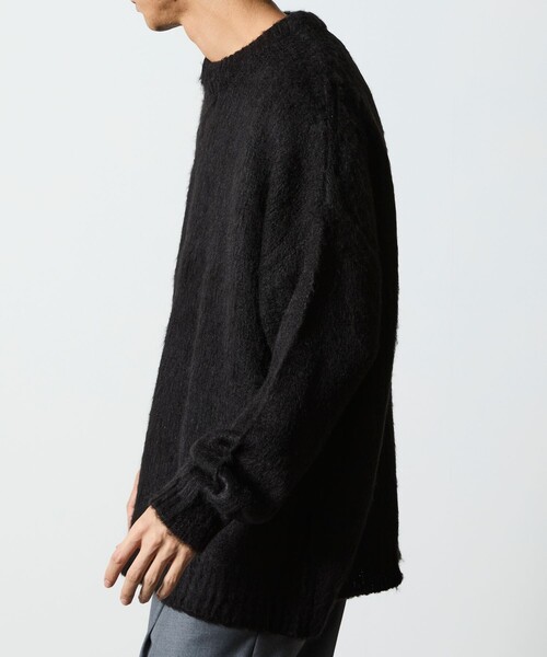 FREAK'S STORE(フリークスストア)の「限定展開 リラックスフィット クルーネック プルオーバー シャギーニット(ニット/セーター・メンズ・チャコールグレー/オリーブ/ネイビー/ブラック/グレー・SMALL/MEDIUM/LARGE)」の22枚目の写真