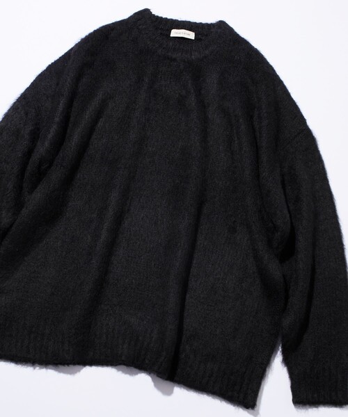 FREAK'S STORE(フリークスストア)の「限定展開 リラックスフィット クルーネック プルオーバー シャギーニット(ニット/セーター・メンズ・チャコールグレー/オリーブ/ネイビー/ブラック/グレー・SMALL/MEDIUM/LARGE)」の11枚目の写真