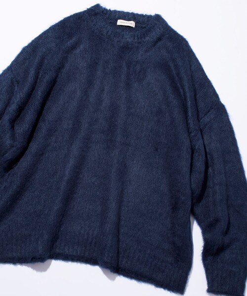 FREAK'S STORE(フリークスストア)の「限定展開 リラックスフィット クルーネック プルオーバー シャギーニット(ニット/セーター・メンズ・チャコールグレー/オリーブ/ネイビー/ブラック/グレー・SMALL/MEDIUM/LARGE)」の13枚目の写真