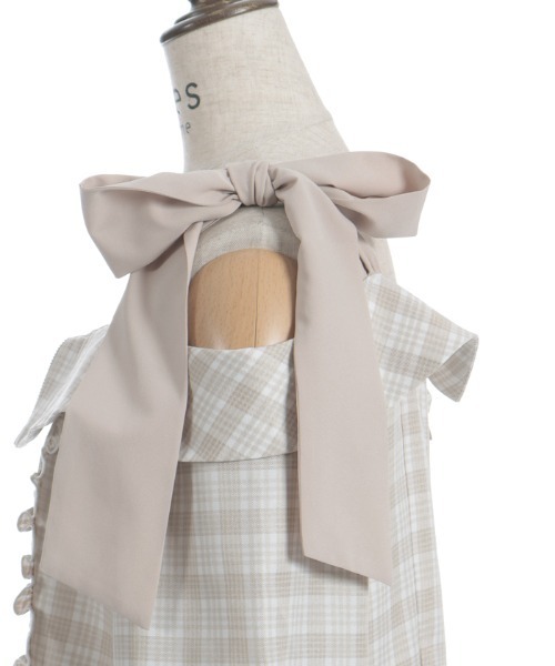 axes femme(アクシーズファム)の「チェックオフショルリボンプルオーバー(シャツ/ブラウス・レディース・グレー/ベージュ/ブラック・FREE)」の17枚目の写真