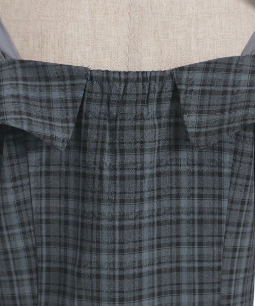 axes femme(アクシーズファム)の「チェックオフショルリボンプルオーバー(シャツ/ブラウス・レディース・グレー/ベージュ/ブラック・FREE)」の13枚目の写真