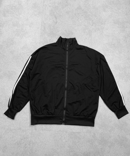 SHEPP(シープ)の「クロップドライントラックジャージジャケット×ラインジャージパンツ(ジャージ・レディース・ブラック・M/L)」の7枚目の写真