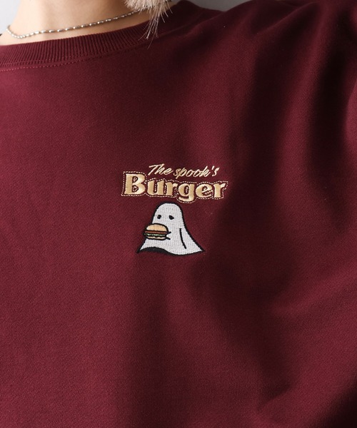 SpRay（スプレイ）の「ハンバーガーおばけスウェット（スウェット・レディース・スミクロ/ワイン/グレー/ブロンズ/アイボリー・FREE）」の14枚目の写真