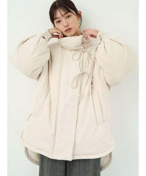 セール】ストリングディティールミドルダウン（ダウンジャケット