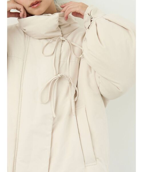 LAGUNAMOON（ラグナムーン）の「ストリングディティールミドルダウン（ダウンジャケット/コート・レディース・ブラウン/アイボリー/ブラック・FREE）」の21枚目の写真