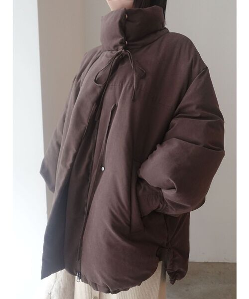 LAGUNAMOON(ラグナムーン)の「ストリングディティールミドルダウン(ダウンジャケット/コート・レディース・ブラウン/アイボリー/ブラック・FREE)」の21枚目の写真