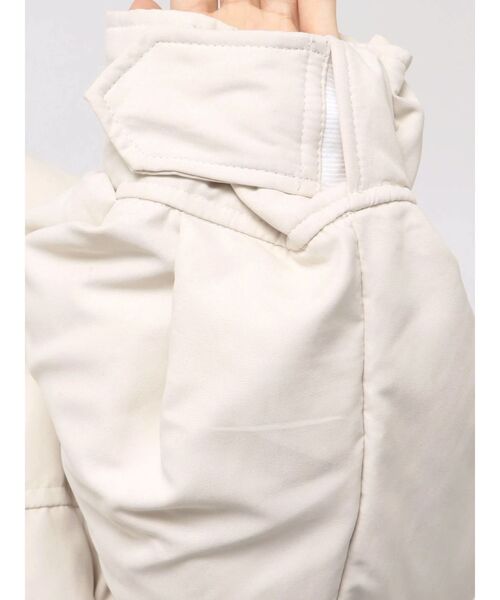 LAGUNAMOON（ラグナムーン）の「ストリングディティールミドルダウン（ダウンジャケット/コート・レディース・ブラウン/アイボリー/ブラック・FREE）」の7枚目の写真