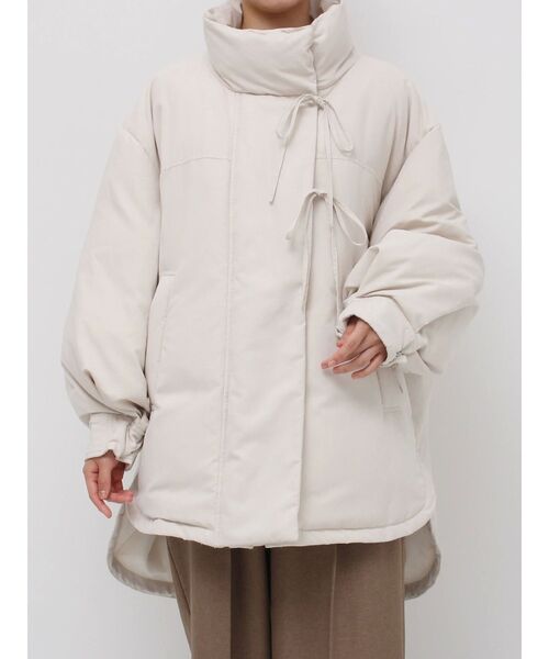 LAGUNAMOON（ラグナムーン）の「ストリングディティールミドルダウン（ダウンジャケット/コート・レディース・ブラウン/アイボリー/ブラック・FREE）」の13枚目の写真