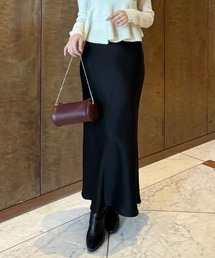 anuans（アニュアンス）の「サテンナロースカート（スカート）」