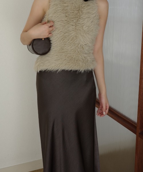 サテンナロースカート（スカート）｜anuans（アニュアンス）の