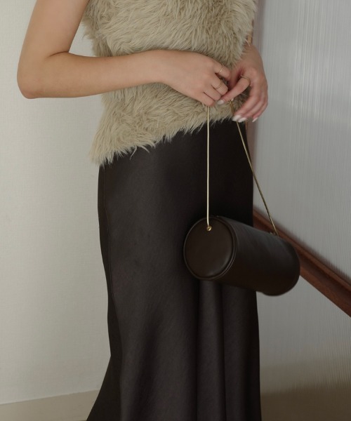 anuans（アニュアンス）の「【XSサイズあり】サテンナロースカート（スカート・レディース・ブラック/ホワイト系その他/ブラウン系その他/ピンク系その他・SMALL/MEDIUM/X-SMALL）」の18枚目の写真