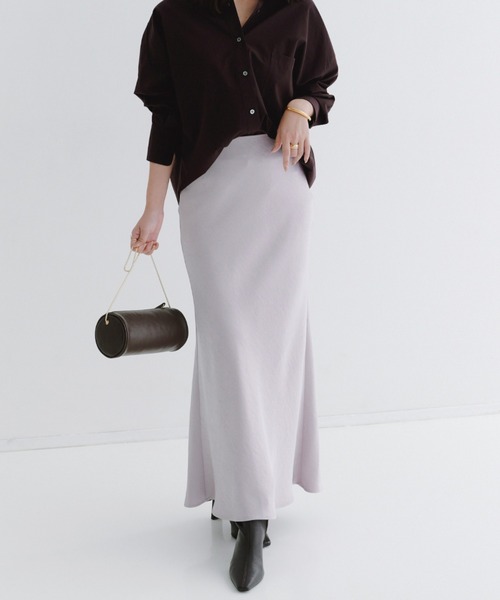 サテンナロースカート（スカート）｜anuans（アニュアンス）の