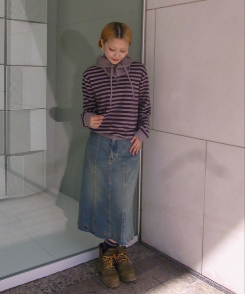 Oriens JOURNAL STANDARD（オリエンス ジャーナルスタンダード）の「バラクラバセットニット（ニット/セーター・レディース・ブラック/パープル・FREE）」の9枚目の写真