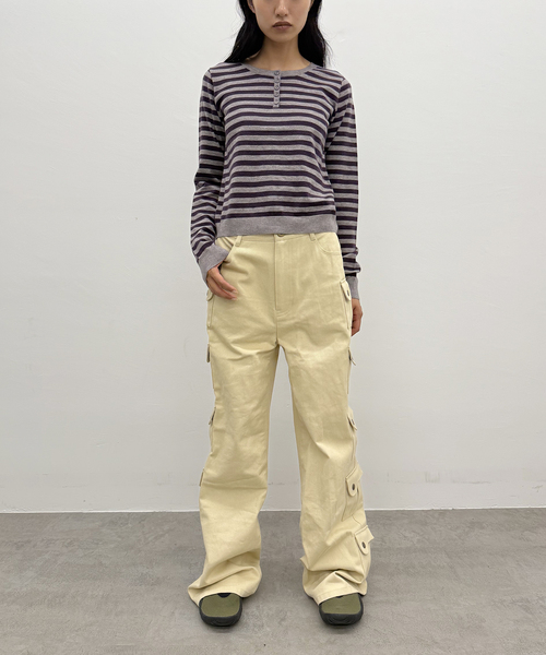 Oriens JOURNAL STANDARD（オリエンス ジャーナルスタンダード）の「バラクラバセットニット（ニット/セーター・レディース・ブラック/パープル・FREE）」の22枚目の写真