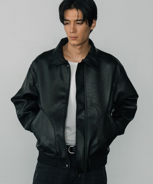 「LURAKU」シンセティックスエードジップジャケット LURAKU】Synthetic Suede Zip Jacket / LURAKU シンセティックスエード