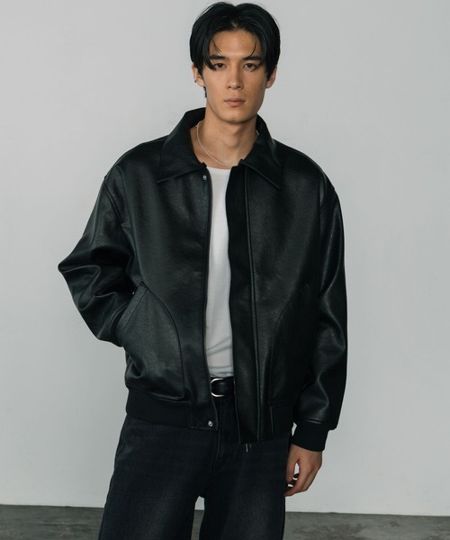 ジャケット・アウター AuroraBoutique Leather Jacket Leather Jacket – AuroraBoutique