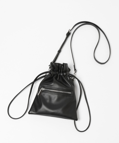 HARE(ハレ)の「ZIPキンチャクMINIバッグ(HARE)(ショルダーバッグ・メンズ・ブラック系その他/ブラック・FREE)」の14枚目の写真