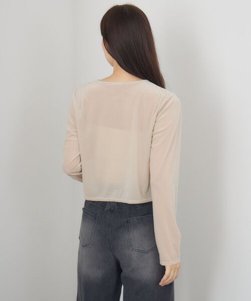 RETRO GIRL(レトロガール)の「ベロア金釦カーデ(カーディガン/ボレロ・レディース・ベージュ/ブラック/ブラウン・FREE)」の12枚目の写真