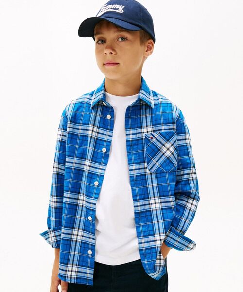 BOYS トミーグラフィックチェックシャツ
