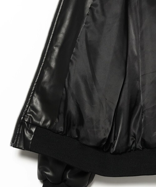 セール】フェイクレザー ナカワタボマー ブルゾン（ブルゾン）｜Ray