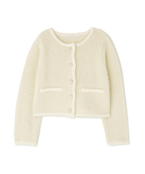 PROPORTION BODY DRESSING（プロポーションボディドレッシング）の「シャギーニットジャケット / 1215274003（カーディガン/ボレロ・レディース・オフホワイト/ベージュ系その他・FREE）」の3枚目の写真