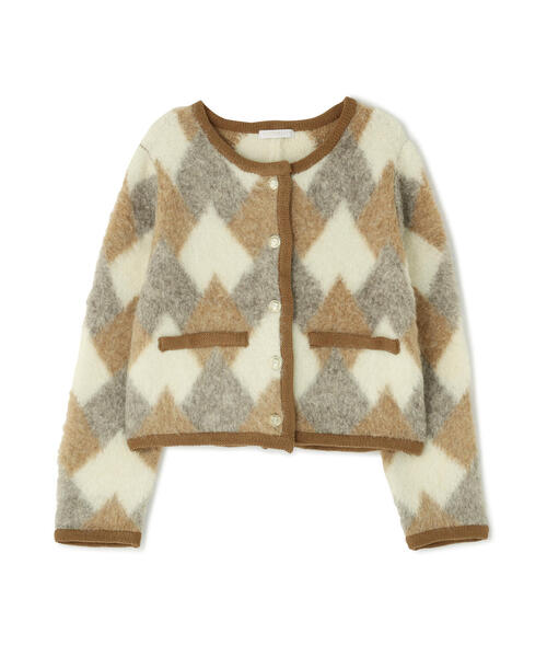 PROPORTION BODY DRESSING（プロポーションボディドレッシング）の「シャギーニットジャケット / 1215274003（カーディガン/ボレロ・レディース・オフホワイト/ベージュ系その他・FREE）」の12枚目の写真