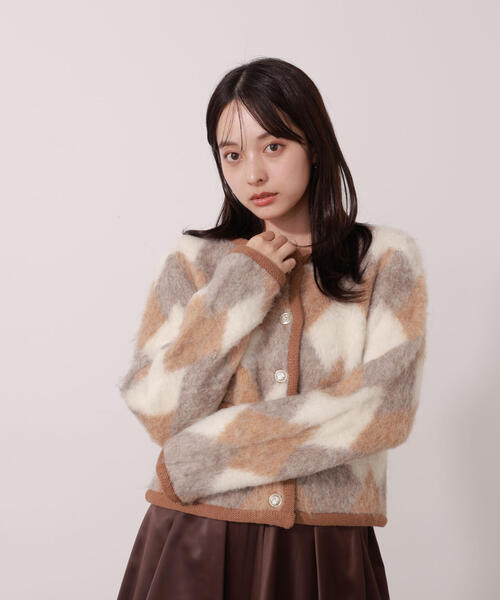 PROPORTION BODY DRESSING（プロポーションボディドレッシング）の「シャギーニットジャケット / 1215274003（カーディガン/ボレロ・レディース・オフホワイト/ベージュ系その他・FREE）」の14枚目の写真