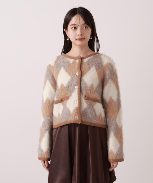 PROPORTION BODY DRESSING（プロポーションボディドレッシング）の「シャギーニットジャケット / 1215274003（カーディガン/ボレロ・レディース・オフホワイト/ベージュ系その他・FREE）」の19枚目の写真