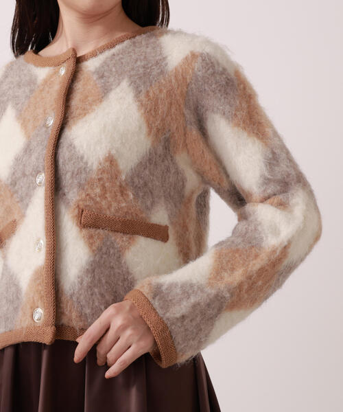 PROPORTION BODY DRESSING（プロポーションボディドレッシング）の「シャギーニットジャケット / 1215274003（カーディガン/ボレロ・レディース・オフホワイト/ベージュ系その他・FREE）」の22枚目の写真