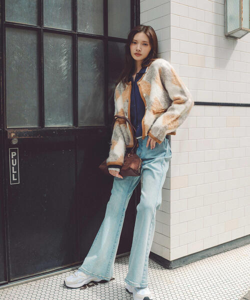 PROPORTION BODY DRESSING（プロポーションボディドレッシング）の「シャギーニットジャケット / 1215274003（カーディガン/ボレロ・レディース・オフホワイト/ベージュ系その他・FREE）」の2枚目の写真