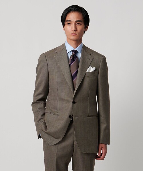 セール】Vitale Barberis Canonico ハウンドトゥース シングル3ボタン