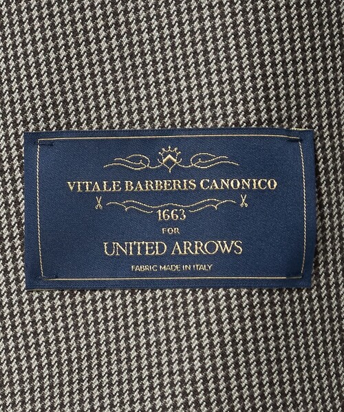 UNITED ARROWS（ユナイテッドアローズ）の「Vitale Barberis Canonico ハウンドトゥース シングル3ボタン スーツ MC‐MODEL はっ水（スーツセット・メンズ・モカ・48/46/50/42/44）」の10枚目の写真